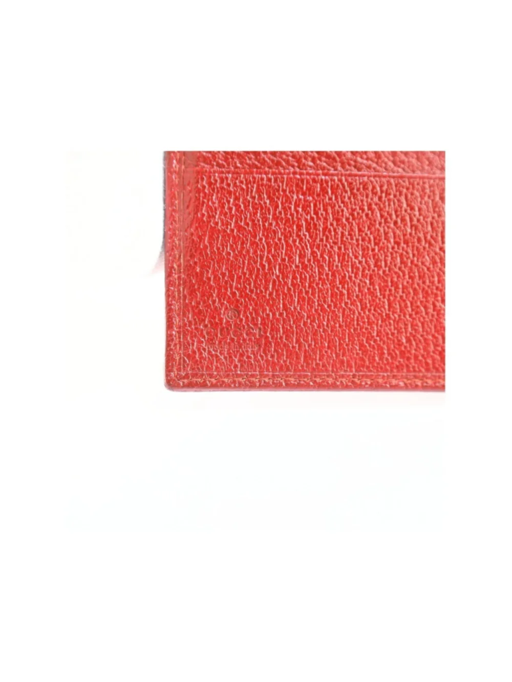 Gucci GG mono Flap Canvas/Leather Red Women Wallet Vintage - Picture 10 of 16